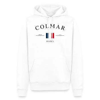 Colmar Frankreich – Urlaub Souvenir & Geschenk - Männer Premium Bio Hoodie - Weiß - Vorne - Nico (187cm)