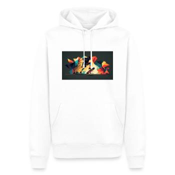 Skateboarder 2 - Männer Premium Bio Hoodie - Weiß - Vorne - Nico (187cm)