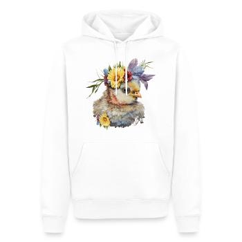 Niedliches Küken - Männer Premium Bio Hoodie - Weiß - Vorne - Nico (187cm)