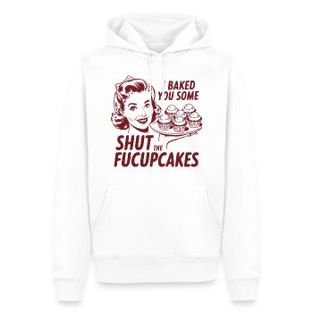 Shut the Fucupcakes - Männer Premium Bio Hoodie - Weiß - Vorne - Nico (187cm)