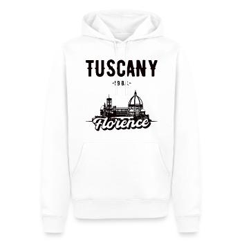 Florenz Toskana Urlaub Geschenk - Männer Premium Bio Hoodie - Weiß - Vorne - Nico (187cm)