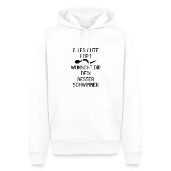 Alles gute Papa Vater Geburtstag - Männer Premium Bio Hoodie - Weiß - Vorne - Nico (187cm)