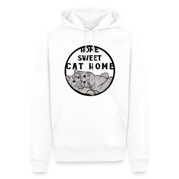 Chats maison chat maison - Sweat à capuche Premium bio Homme - blanc - Devant - Nico (187cm)