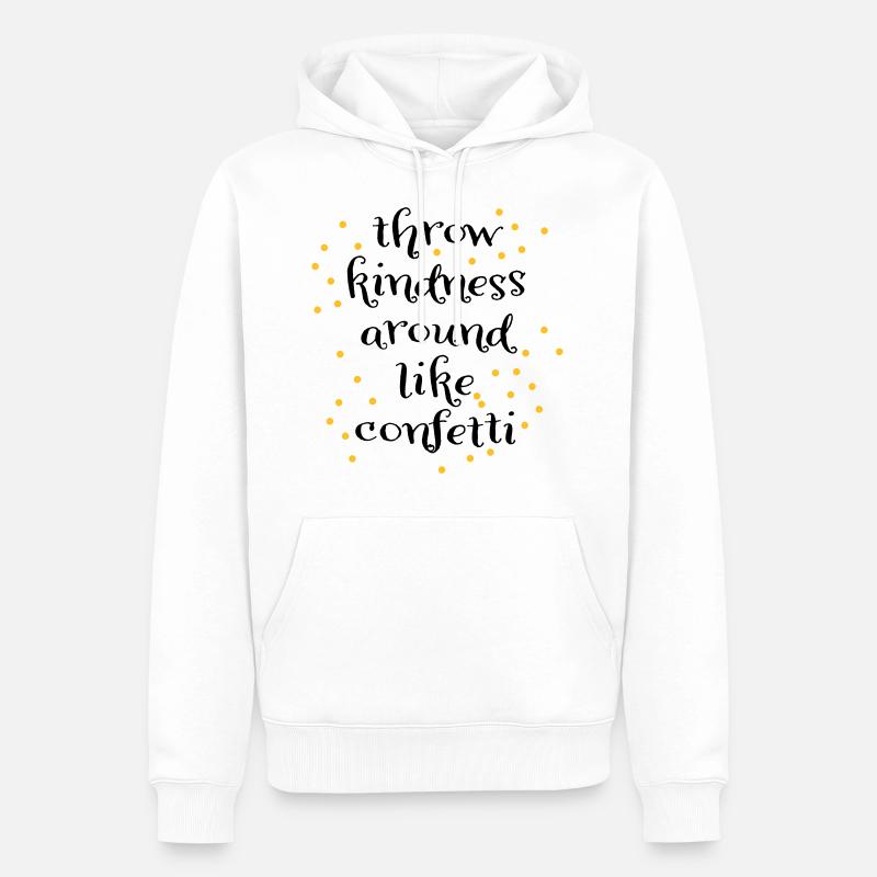 Liebe - Männer Premium Bio Hoodie - Weiß
