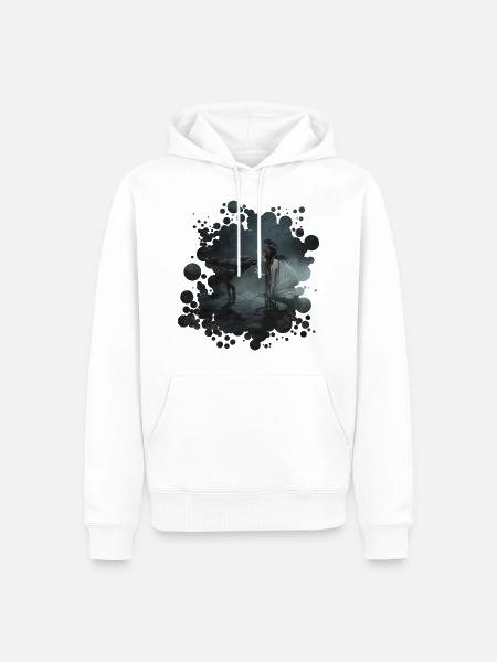 Stardust (A Dark Fairy Tale) - Männer Premium Bio Hoodie - Weiß