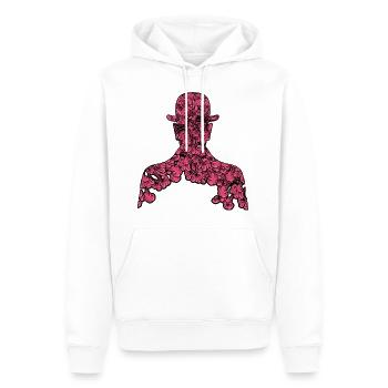 Quatrième Fils de l’Homme - Sweat à capuche Premium bio Homme - blanc - Devant - Nico (187cm)