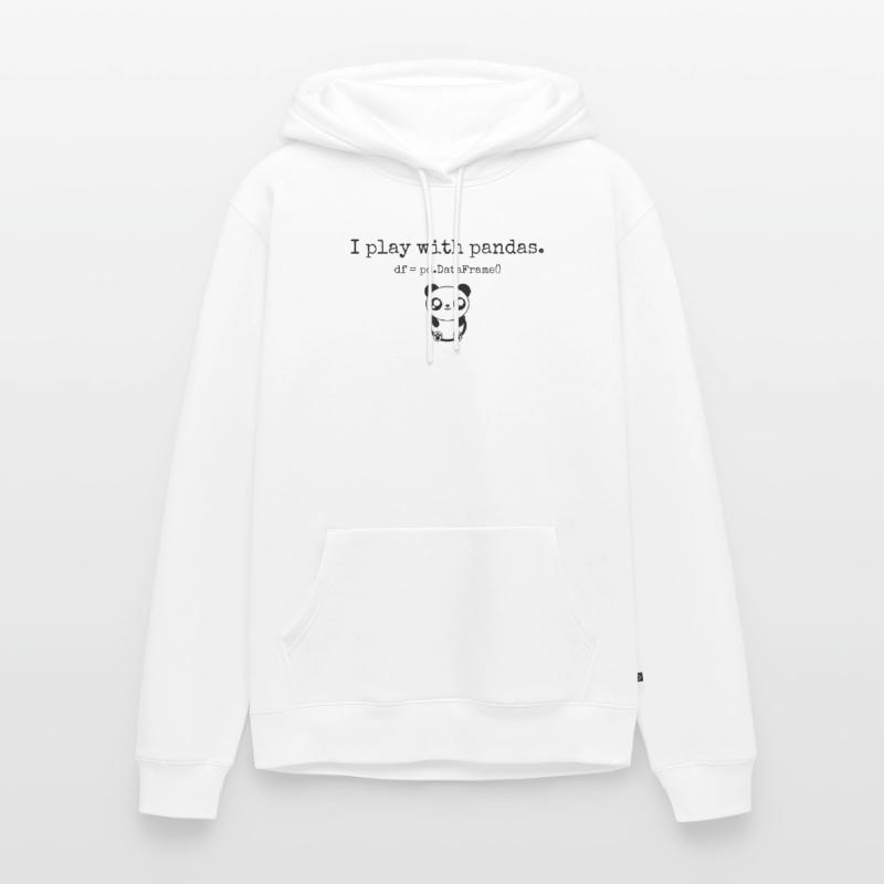 Python und Data Science Nerd Bekleidung Männer Premium Bio Hoodie