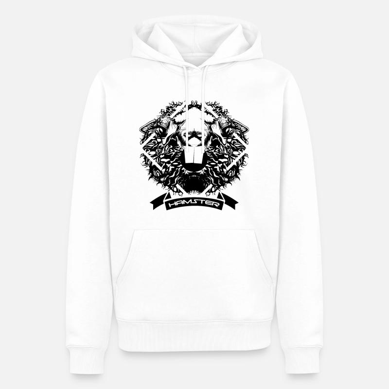 Monstres de Hamster - Sweat à capuche Premium bio Homme - blanc