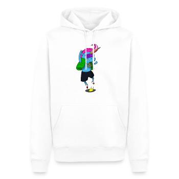 Conte de fées Licorne Idée cadeau coloré - Sweat à capuche Premium bio Homme - blanc - Devant - Nico (187cm)