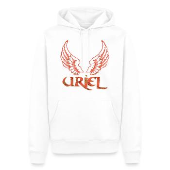 erzengel uriel e 213 - Männer Premium Bio Hoodie - Weiß - Vorne - Nico (187cm)