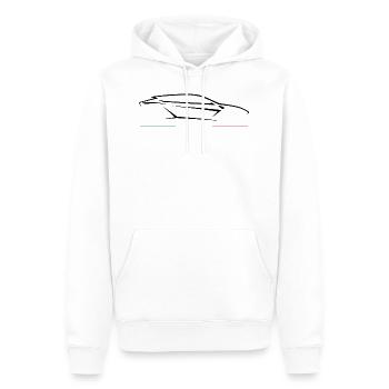 Urus Trikolor - Männer Premium Bio Hoodie - Weiß - Vorne - Nico (187cm)