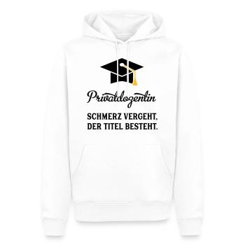 PDin - Männer Premium Bio Hoodie - Weiß - Vorne - Nico (187cm)