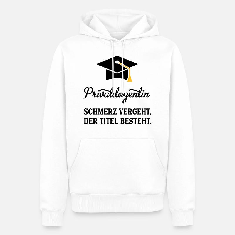 PDin - Männer Premium Bio Hoodie - Weiß