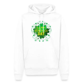 Happy St.Patricks Day - Men’s Premium Organic Hoodie - white - Front - Nico (187cm)