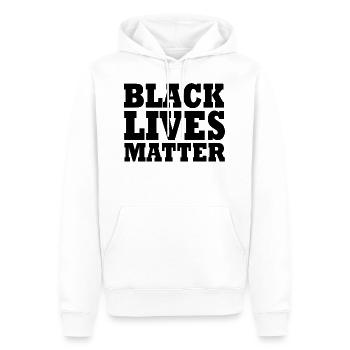 Black lives matter - Männer Premium Bio Hoodie - Weiß - Vorne - Nico (187cm)