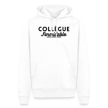 collègue formidable. cadeau pour collègue - Sweat à capuche Premium bio Homme - blanc - Devant - Nico (187cm)