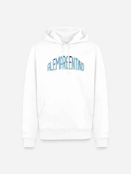 Argentinien-Deutsche deutsch-argentinisch Geschenk - Männer Premium Bio Hoodie - Weiß
