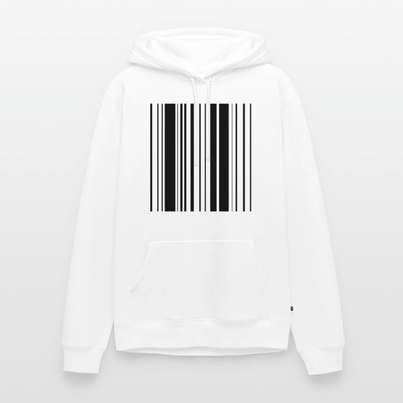 Stripes pattern barcode Men’s Premium Organic Hoodie