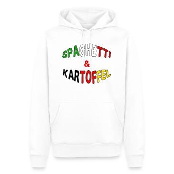 Deutsch-Italiano italienisch Geschenk lustig - Männer Premium Bio Hoodie - Weiß - Vorne - Nico (187cm)