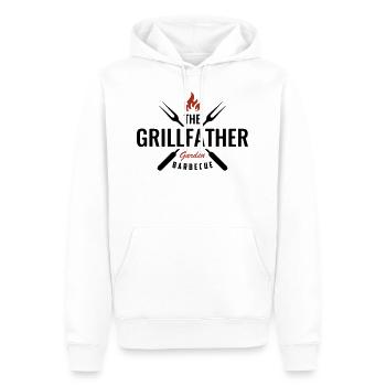Grillfather Grillmeister grillen Barbecue BBQ Fun - Sweat à capuche Premium bio Homme - blanc - Devant - Nico (187cm)
