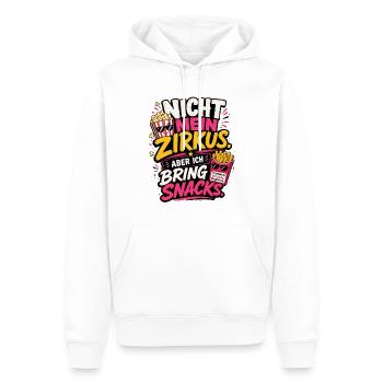 Nicht mein Zirkus - Männer Premium Bio Hoodie - Weiß - Vorne - Nico (187cm)