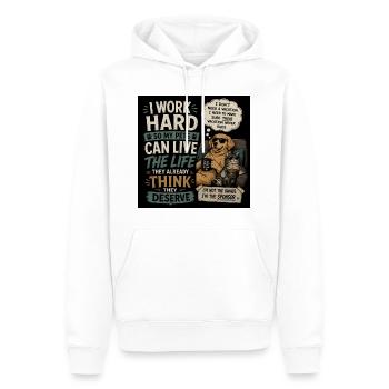 Funny shirt for pet owners - Männer Premium Bio Hoodie - Weiß - Vorne - Nico (187cm)