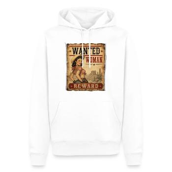 wanted_woman - Sweat à capuche Premium bio Homme - blanc - Devant - Nico (187cm)