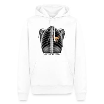 You Are My Heart - Sweat à capuche Premium bio Homme - blanc - Devant - Nico (187cm)