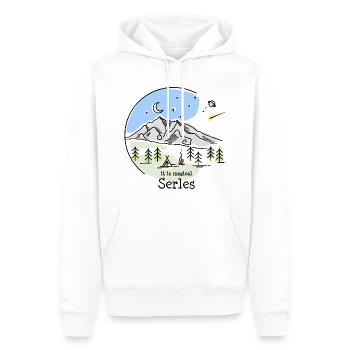Serles Berg Sieben Gipfel Stubaital Bergsteigen - Männer Premium Bio Hoodie - Weiß - Vorne - Nico (187cm)