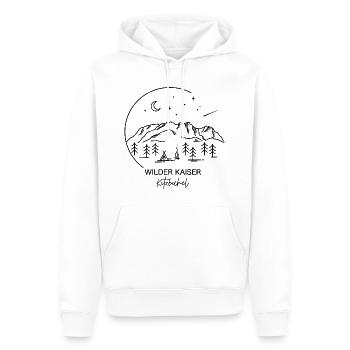 Wilder Kaiser Kaiserkrone Kitzbühel Berg Wandern - Männer Premium Bio Hoodie - Weiß - Vorne - Nico (187cm)