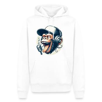 SING SING SING - Men’s Premium Organic Hoodie - white - Front - Nico (187cm)