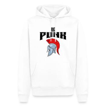 Be Punk - Men’s Premium Organic Hoodie - white - Front - Nico (187cm)