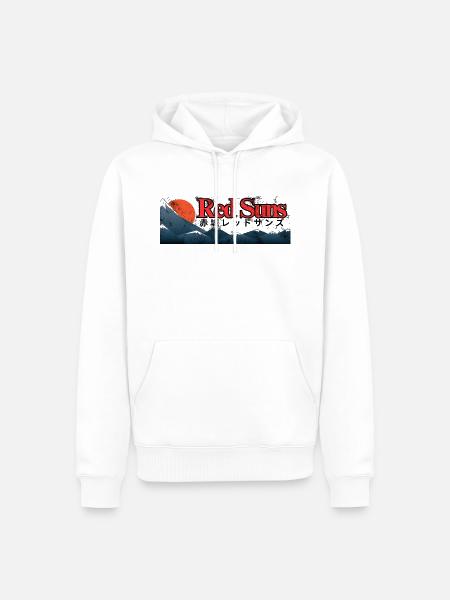Akagi Red Suns - Männer Premium Bio Hoodie - Weiß