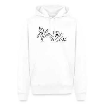 2nd Anniversary Gift Funny 2 Years Old Birthday - Sweat à capuche Premium bio Homme - blanc - Devant - Nico (187cm)