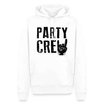 PARTY CREW Musik Festival Feiern - Männer Premium Bio Hoodie - Weiß - Vorne - Nico (187cm)