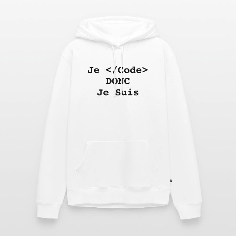 Ich programmiere, also bin ich Informatiker und Programmierer Männer Premium Bio Hoodie