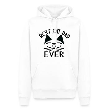 Best Cat Dad Ever - Men’s Premium Organic Hoodie - white - Front - Nico (187cm)