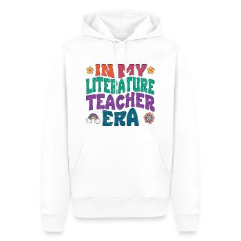 In my Literature Teacher era - Men’s Premium Organic Hoodie - white - Front - Nico (187cm)