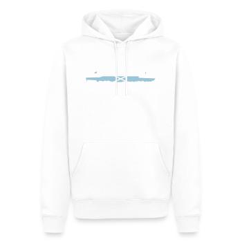 Rowing, Aviron - Sweat à capuche Premium bio Homme - blanc - Devant - Nico (187cm)