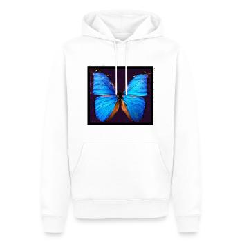 Butterfly - Männer Premium Bio Hoodie - Weiß - Vorne - Nico (187cm)