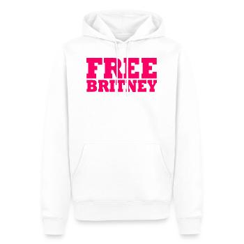Free britney - Männer Premium Bio Hoodie - Weiß - Vorne - Nico (187cm)