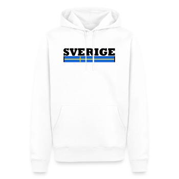Schweden Flagge - Männer Premium Bio Hoodie - Weiß - Vorne - Nico (187cm)