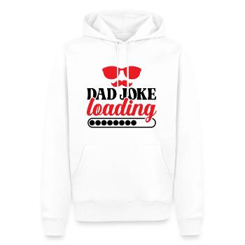 Dad Joke Loading - Men’s Premium Organic Hoodie - white - Front - Nico (187cm)