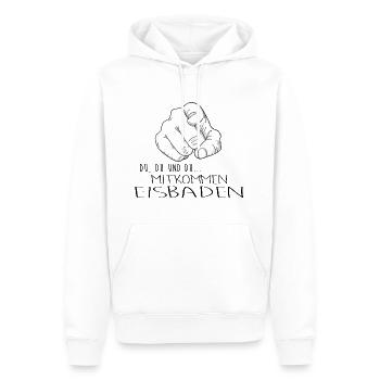 eisbader winterbader eischwimmen eisbademeister - Männer Premium Bio Hoodie - Weiß - Vorne - Nico (187cm)