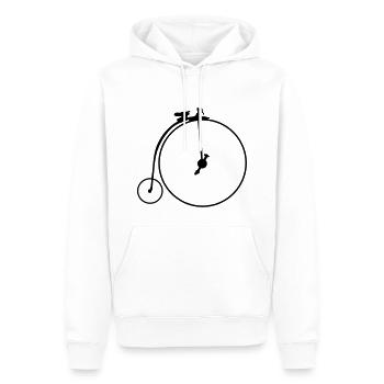 vélo_bicycle_1868_g1 - Sweat à capuche Premium bio Homme - blanc - Devant - Nico (187cm)