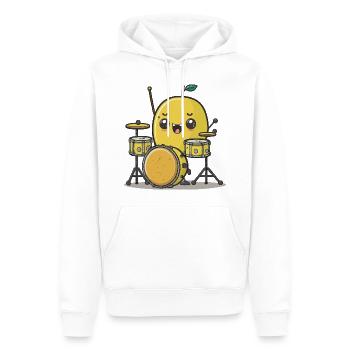 Citron Beats - Sweat à capuche Premium bio Homme - blanc - Devant - Nico (187cm)