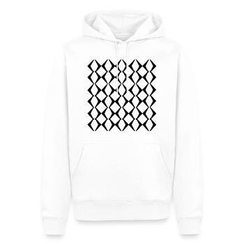 Uni Fashion - Men’s Premium Organic Hoodie - white - Front - Nico (187cm)