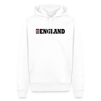 England Flagge - Männer Premium Bio Hoodie - Weiß - Vorne - Nico (187cm)