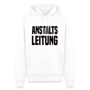 Anstalts Leitung - Männer Premium Bio Hoodie - Weiß - Vorne - Nico (187cm)