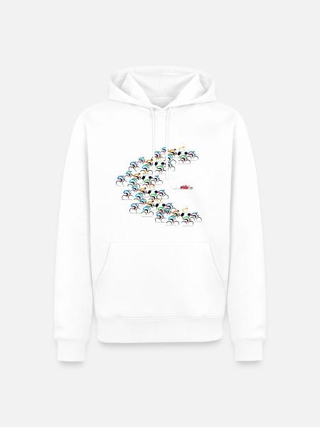 Critical Mass durch Radfahrer - Männer Premium Bio Hoodie - Weiß